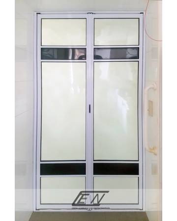 Aluminium Frame PVC Bi-Fold (Top & Bottom Track)