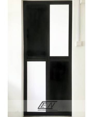 Aluminium Frame PVC Bi-Fold (Top & Bottom Track)