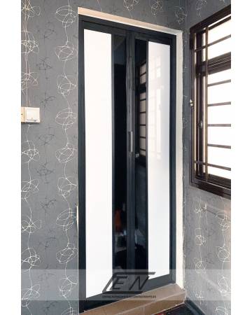 Aluminium Frame PVC Bi-Fold (Top & Bottom Track)